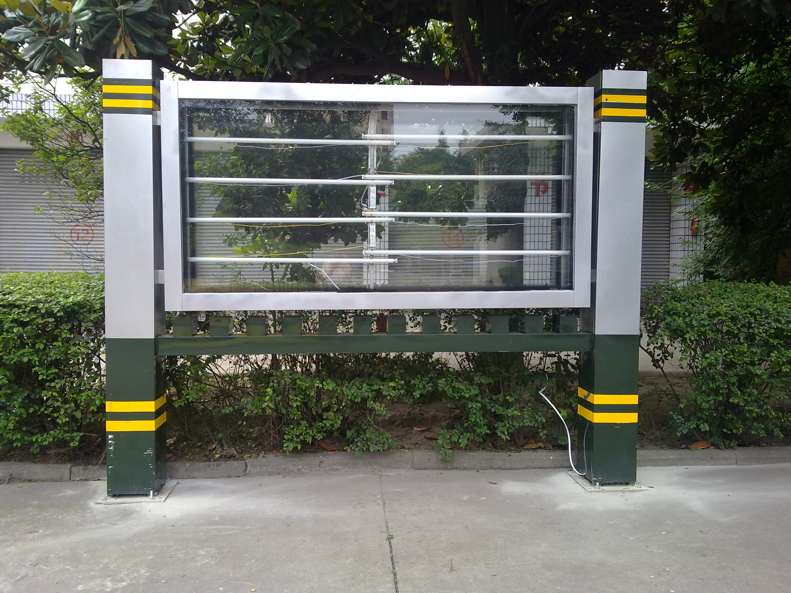 四川省武警總隊部隊營區文化宣傳欄項目完成